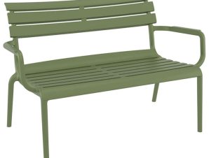 Καναπές – Παγκάκι Paris 20.0859 116x70x75cm Olive Green