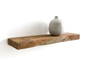 Ράφι τοίχου από μασίφ ξύλο teak Π60 εκ. Π60xΥ50cm