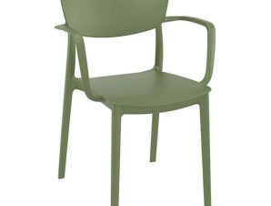 Πολυθρόνα Liza Olive Green 54X53X82εκ. Siesta 20.0414