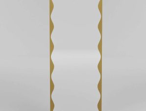 Καθρέπτης Τοίχου Melodia 552NOS2335 50x140cm Gold Aberto Design