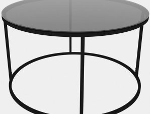 Τραπέζι Σαλονιού Startis 706CLN1139 80x80x45cm Black