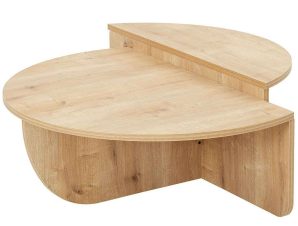 Τραπέζια Σαλονιού Podium (Σετ 2Τμχ) 552NOS2270 90x60x30/85x30x35cm Oak