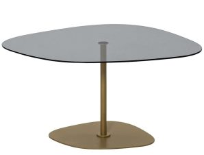 Τραπέζι Σαλονιού Soho 552NOS2378 85x67x40cm Dark Grey-Gold