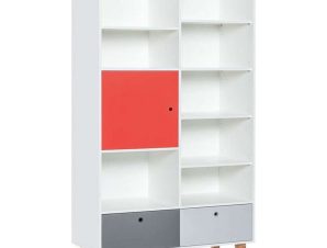 Βιβλιοθήκη Παιδική Concept Plus 16801769 105x45x201,3cm Multi-Red