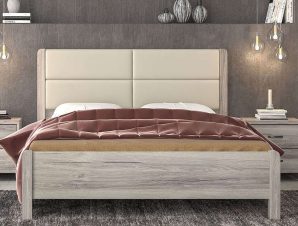 Κρεβάτι Νo45Δ 150x200x100cm Ash-Beige