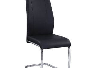 Καρέκλα Tulip Black EM913,1 43X57X98 cm Σετ 4τμχ