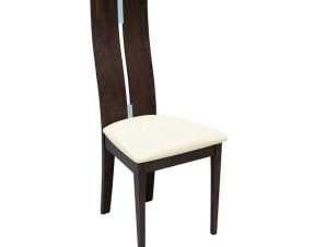 Καρέκλα Mileno Καρυδί-Μπέζ Ε7675 46X47X103 cm Σετ 2τμχ