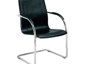 Καρέκλα Υποδοχής Omikron Black EO558.10 56x60x91 cm Σετ 4τμχ
