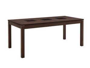 Τραπέζι Stillo Ε768 180x90x75cm Walnut-Black