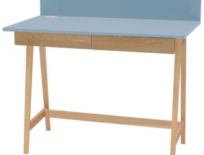 Γραφείο Luka LUKA2DOFASH13 110x50x75cm Natural-Light Blue