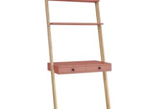 Γραφείο Ladder Leno LENOO16 79x49x183cm Dark Coral