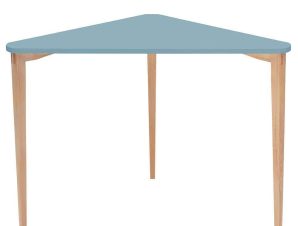 Γραφείο Γωνιακό Naja NAJAOBE13 114x85x75cm Light Blue-Beech