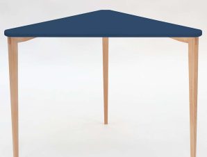 Γραφείο Γωνιακό Naja NAJAOBE15 114x85x75cm Navy Blue-Beech